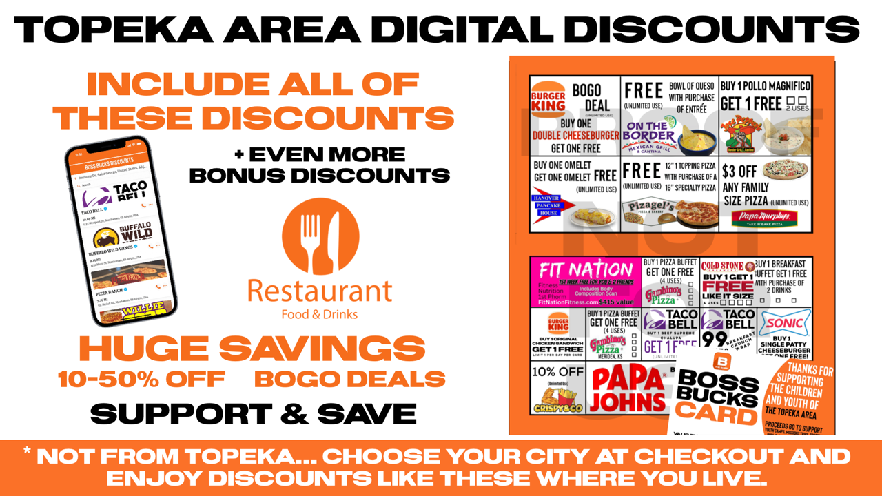 BOSS BUCKS DISCOUNTS - DIGITAL FUNDRAISER CARD