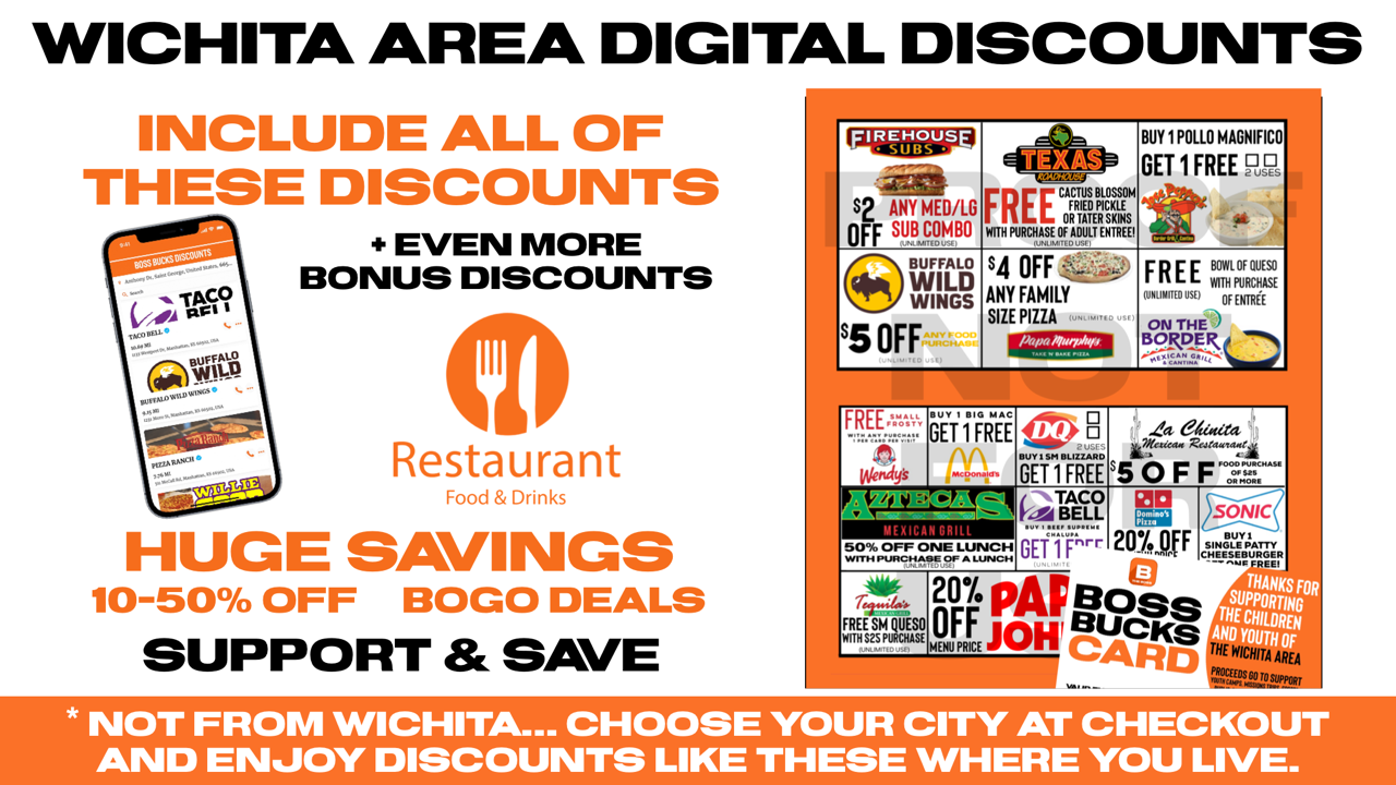 BOSS BUCKS DISCOUNTS - DIGITAL FUNDRAISER CARD