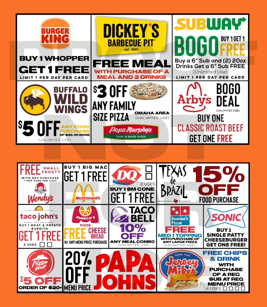 BOSS BUCKS FUNDRAISER PHYSICAL CARD (not available for all cities)
