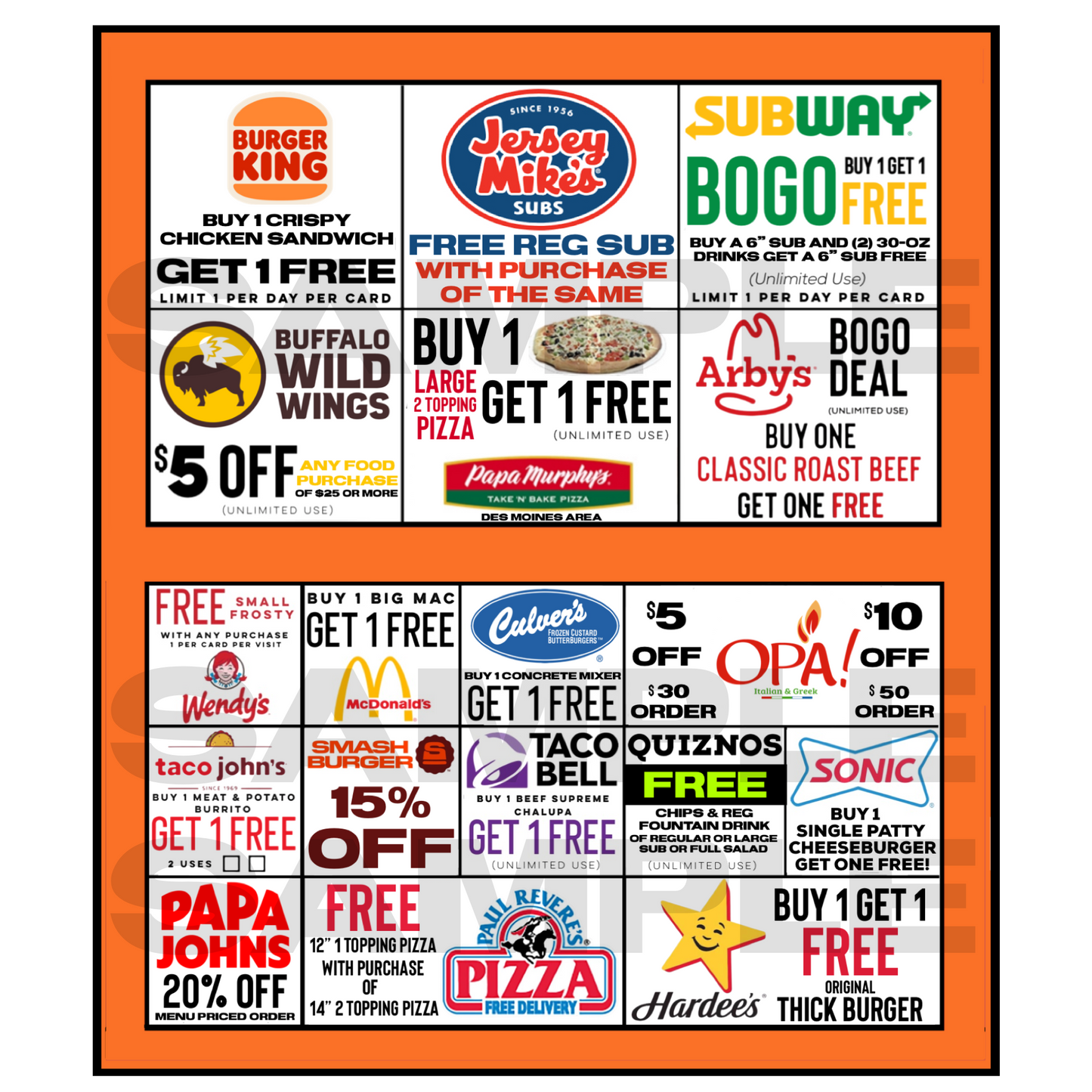 BOSS BUCKS FUNDRAISER PHYSICAL CARD (not available for all cities)