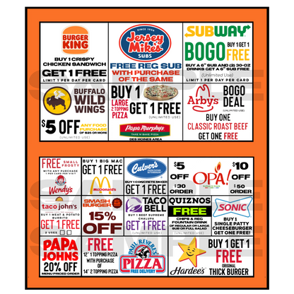 BOSS BUCKS FUNDRAISER PHYSICAL CARD (not available for all cities)