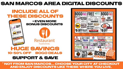 BOSS BUCKS DISCOUNTS - DIGITAL FUNDRAISER CARD